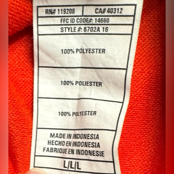 Adidas Men’s Miami Hurricanes Long Sleeve Quarter Zip Pullover Size L - Picture 6 of 8